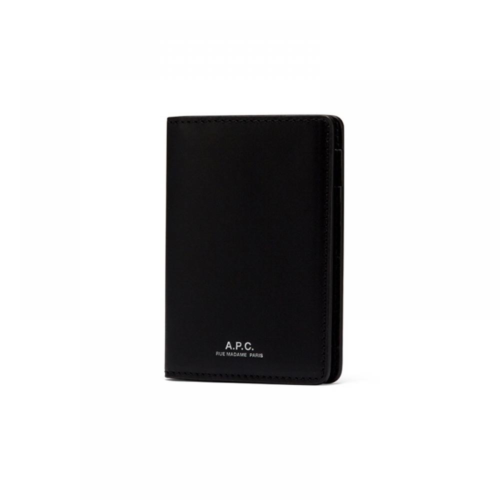 A.p.c. Stefan Horizon Card Wallet Pxawv H63158 Lzz Black