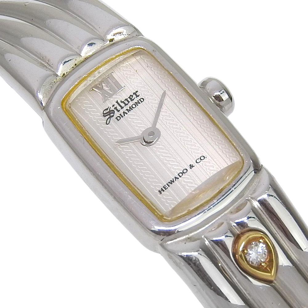 Bangle watch Watches 278071.64 SilverDial Silver925/diamond Quartz Analog display Women Used