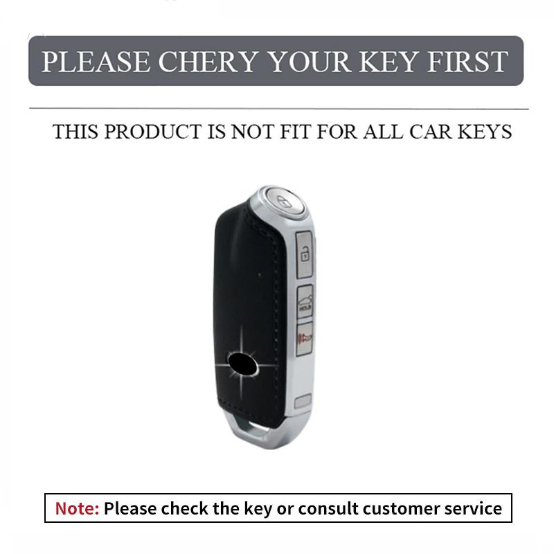 Zinc Alloy Leather Car Remote Smart Key Holder Case Shell For Kia KN Stinger Stinger GT GT Elite GT K9 Auto Interior Accessories