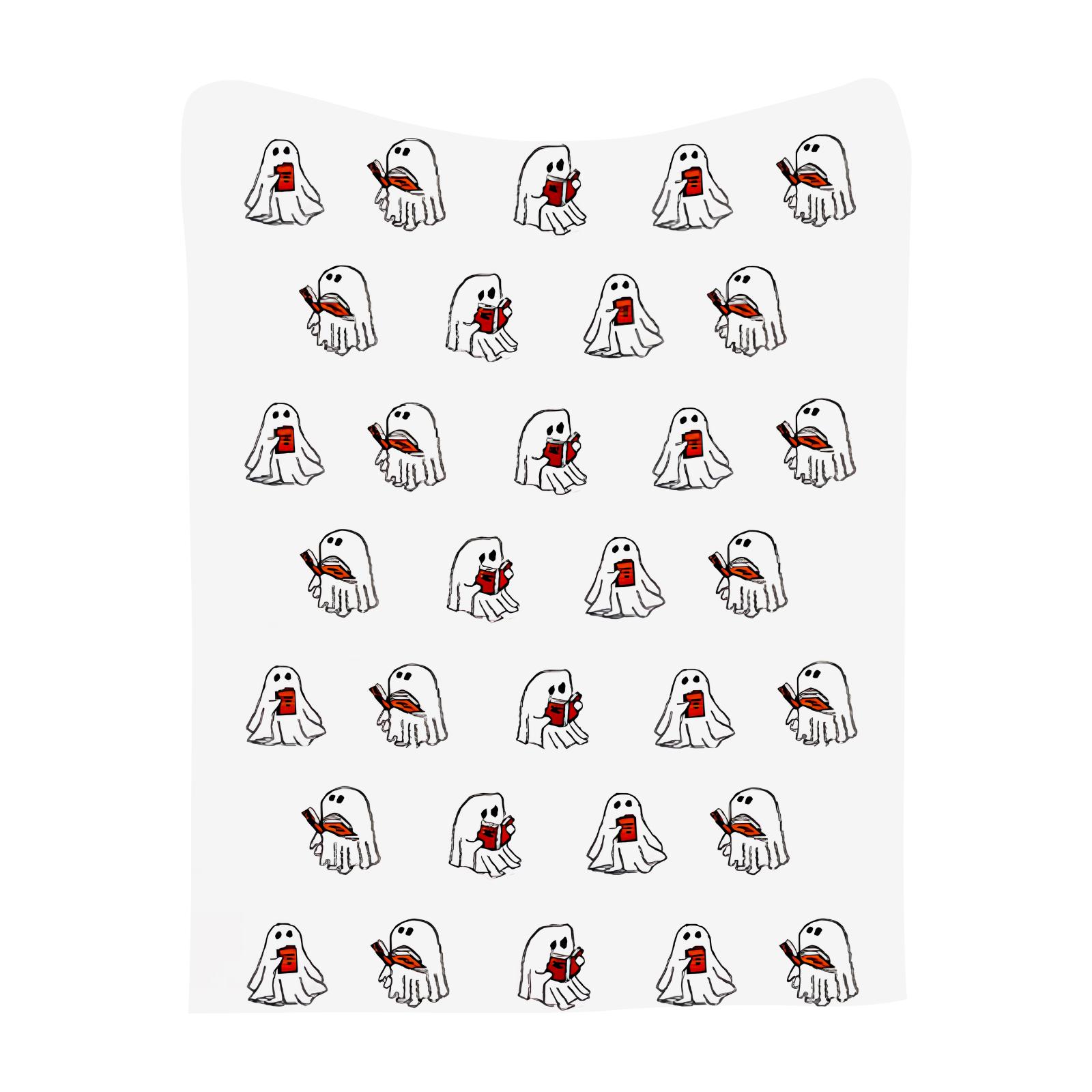 

Милый плед для чтения, Плед для чтения на Хэллоуин 50 X 60 дюймов, Милый осенний плед в подарок для любителей всего жуткого One Size