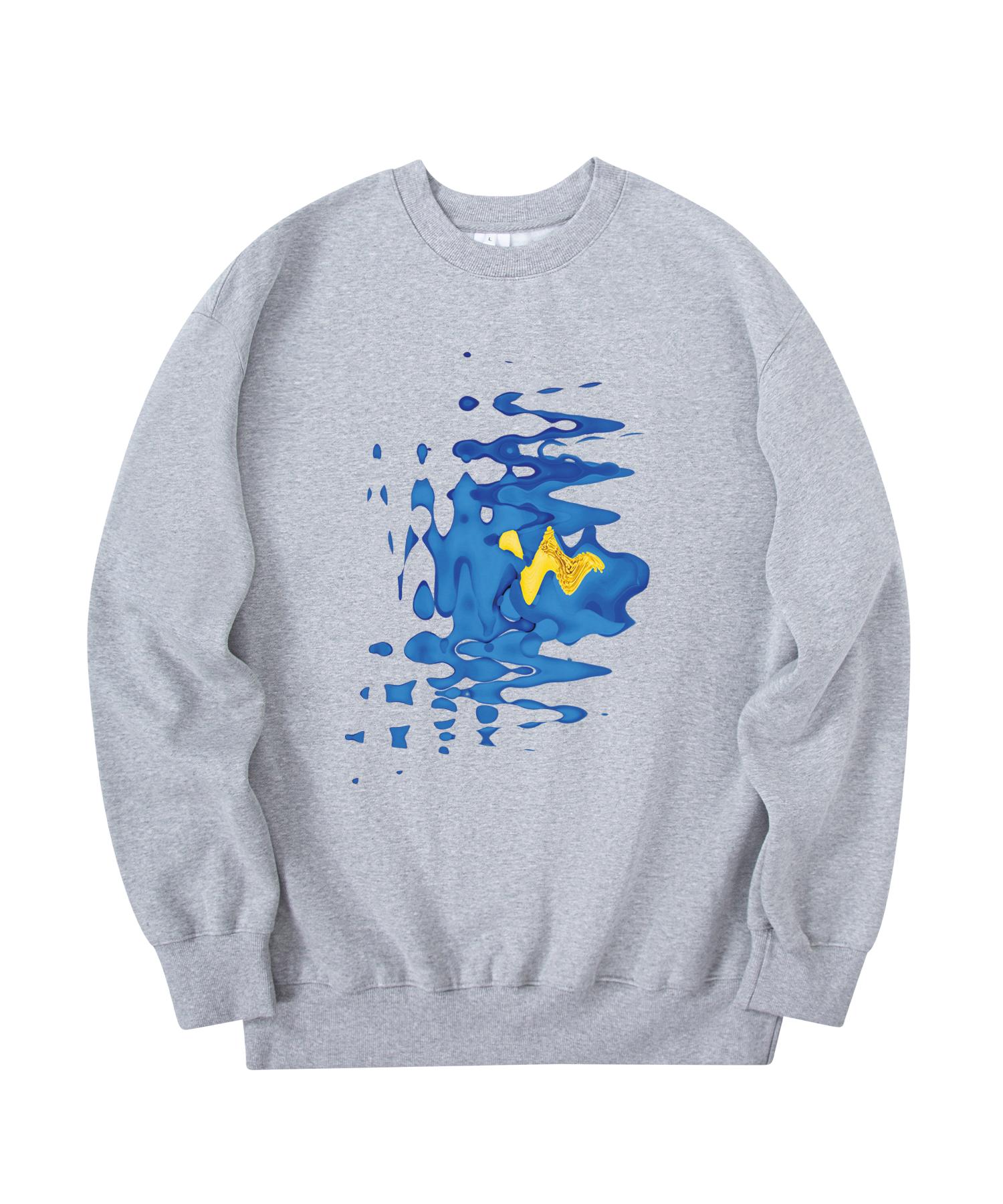 Radineo Wave Flower Sweatshirt Gray L