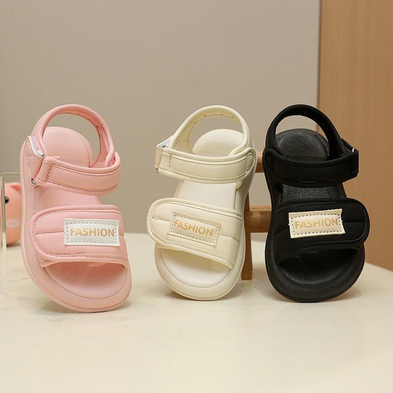 Thick Sole Anti-slip Beach Sandals, Open Toe Soft Sole Casual Shoes for Girls