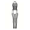 Danai Lingerie: Sexy Open-Crotch Fishnet Stockings & Removable Bodysuit Sleepwear for Women (8972)
