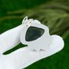 925 Silver Trillion Solar Moss Agate Gemstone Daughter Bezel New Pendant Jewelry