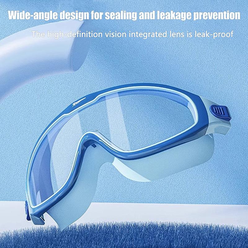 2025 Large Frame Swimming Goggles For Adults Kids High Quality Antifog Swim Glasses Waterproof Multi-Color To Choose