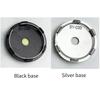 60mm-4pcs Car modification BMW hub cover tire center decoration 60mm front diameter size silver base/black base optional.