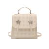New Small Fresh College Style Backpack Bag Women's Fashion Plaid Multifunctional Small Messenger Bag