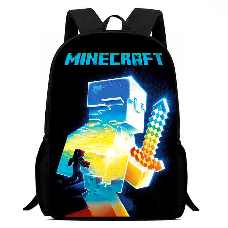 Minecraft Printed Backpack Children'S Elementary School Bag