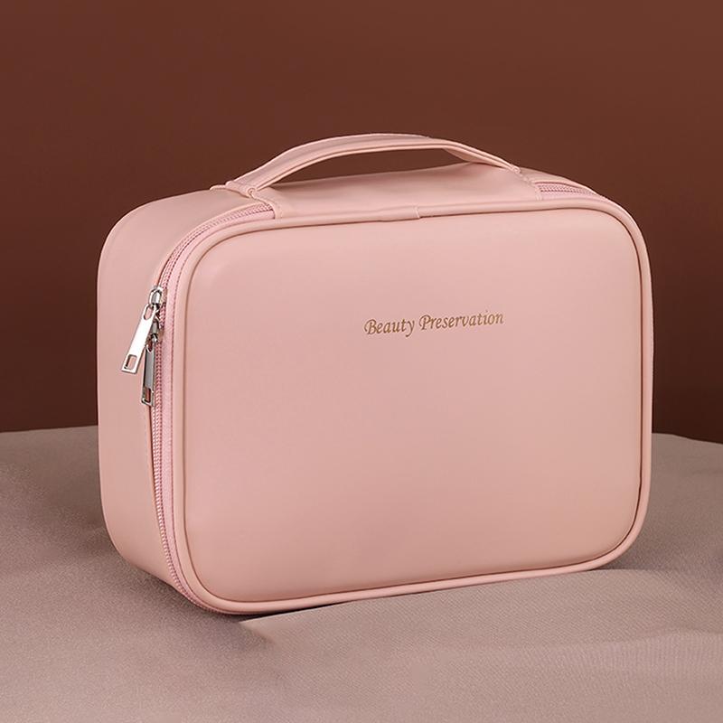 Portable Large Capacity Multipurpose Cosmetic Bag Freely Split Makeup Storage Bag High Aesthetic Trendy Cosmetic Organizer Bag