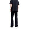 Black Slim-fit Micro-flared Jeans Trendy Men and Women's Spring and Autumn New Semi-elastic Waist Solid Color Versatile Casual Trousers