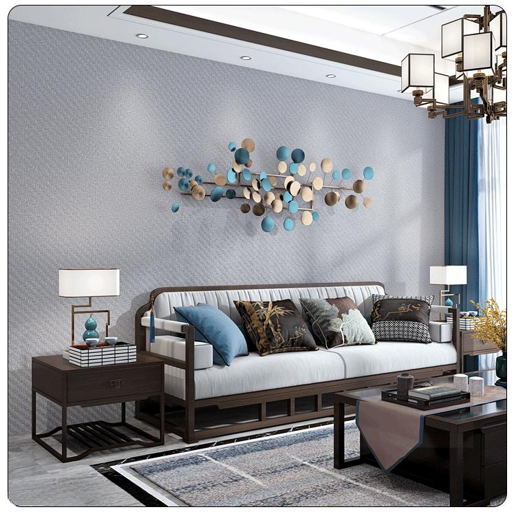 PVC Wallpaper Solid Color Plain Linen Patterned Imitation Straw Woven Wallpaper for Non Self-adhesive waterproof minimalist
