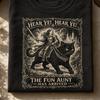 Fun Aunt Medieval Black Cat Knight Shirt, Comfort Colors Tee