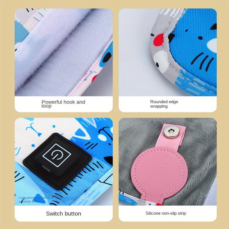 Three-speed Thermostat Cartoon Warm Milk Set, Home Outdoor Portable Bottle Insulation Set USB Heating Constant Temperature Bottle Set