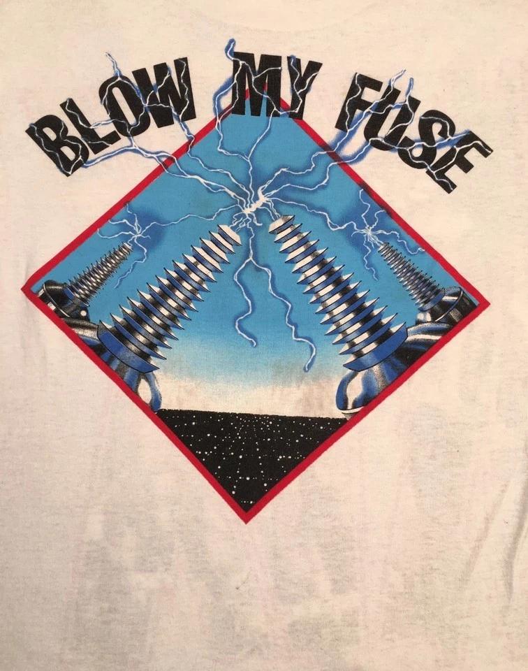 

Vintage Kix Band Blow My Fuse Tour Shirt Short Sleeve White Unisex S-4X M