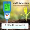 6-in-1 Soil Test Meter PH Meter/Fertility/Temp/Moisture/Sunlight/Humidity Soil Detector for Gardening Farming and Outdoor Plants