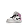 Air Jordan 1 Mid PS Barely Grape Kinder-Sneaker Lila Schwarz Weiß DQ8424-501