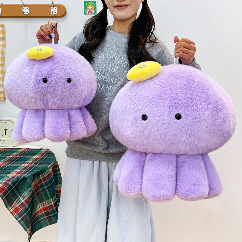 Super Soft Cloud Jellyfish Doll: Large Plush Octopus Pillow for Bedside Hugging