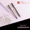 Cello Signature Terra Ball Pen Blue Ink 0.7 mm Fine Tip Metal Pen for Office, Home & Gifts