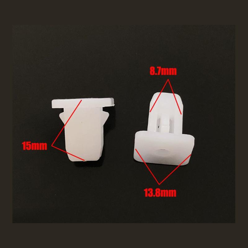 50 Stück Quadratische Auto-Befestigungselemente Auto-Stoßstangen-Clips Für Auto-Stoßstangen Push-Motorhauben-Kotflügel Auto-Türverkleidungs-Panel-Clips