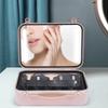 Portable LED Makeup Case with Mirror – Ideal for Home, Salon, and On-the-Go Cosmetic Storage