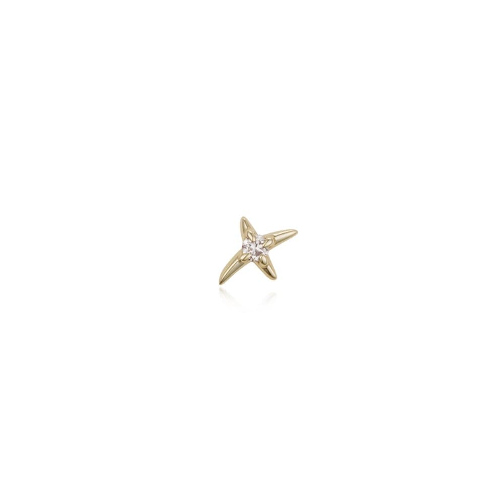 Monpari Brown Diamond 14K Gold Piercing Jdpegxf604S