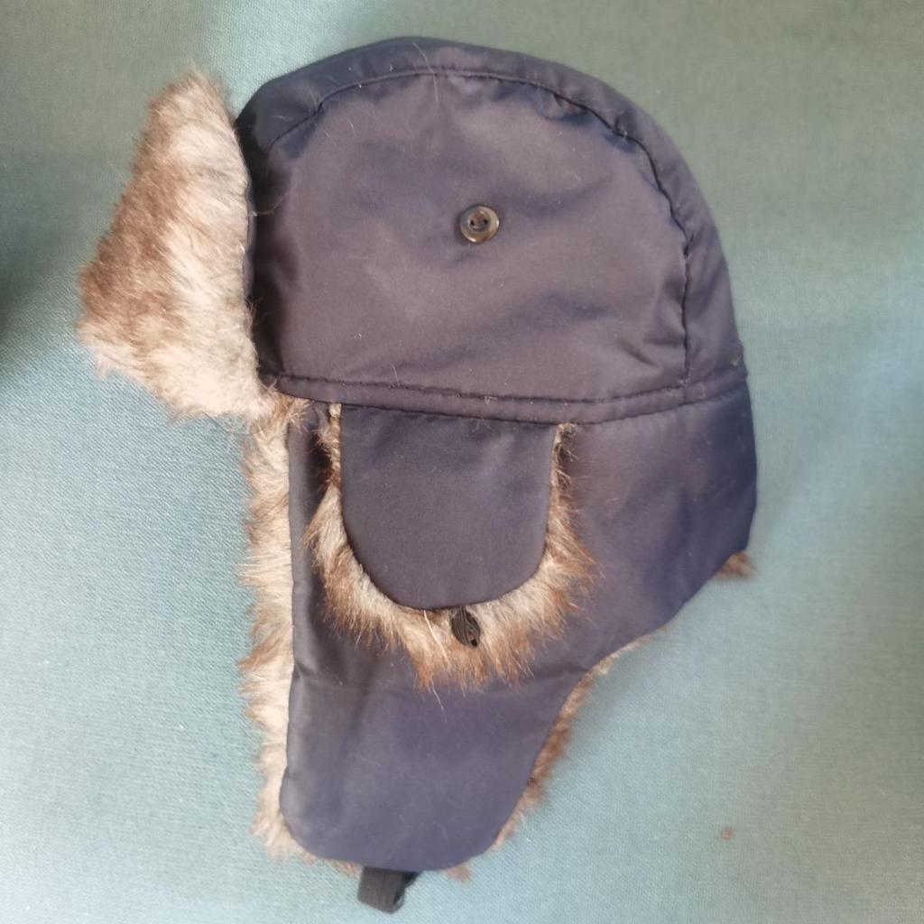 Men's and Women's Winter Warm Plush Lined Pilot Hat - Windproof Ear Muffs with Adjustable Faux Fur Ears, Extreme Cold Weather and Outdoor Exploration