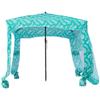 Beach Cabana, 1.83 x 1.83 m Beach Canopy with Side Wall, UPF 50+ Protection Easy Setup Cabana Tent with Sand Pockets, Large Portable Shade Sun Shelter