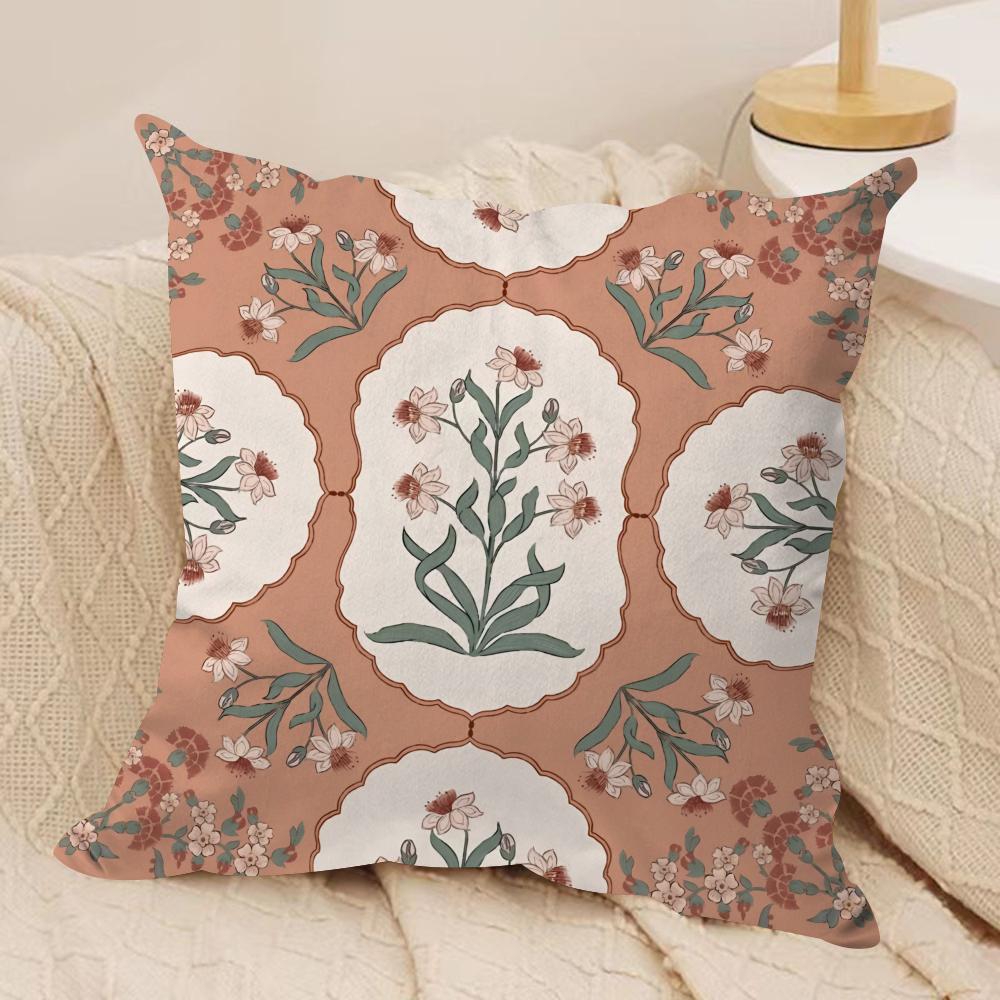 

Retro Roman pattern Cushion Cover Soft Plush Fabric DoubleSided Printed Cushion Covers for All Seasons Modern Home Decor 30x30cm