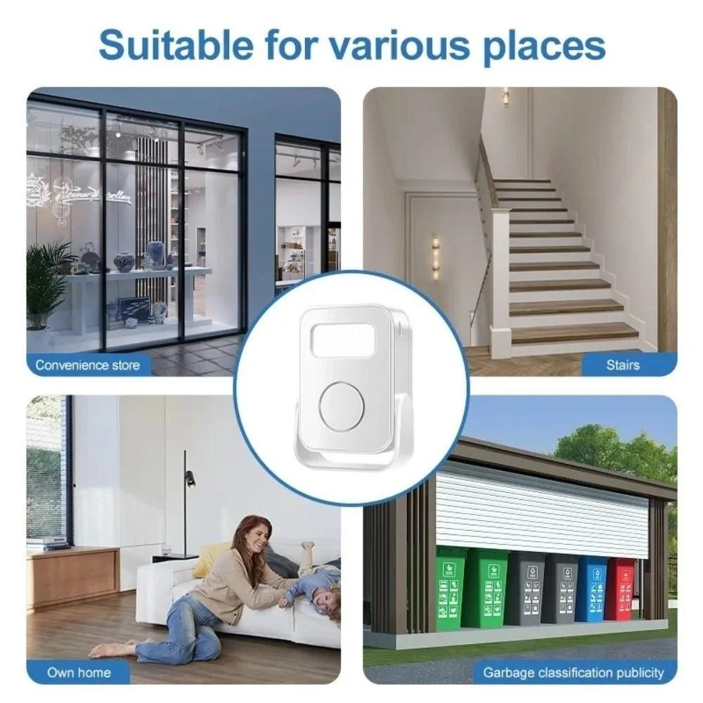 Recording Function Intelligent Welcome Doorbell PIR Motion Detector Door Bell Chime  Welcome Device