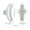 Jelly-colored hollow crescent hairpin PS high-end arc texture shark clip plate hair ponytail grip hair ornament