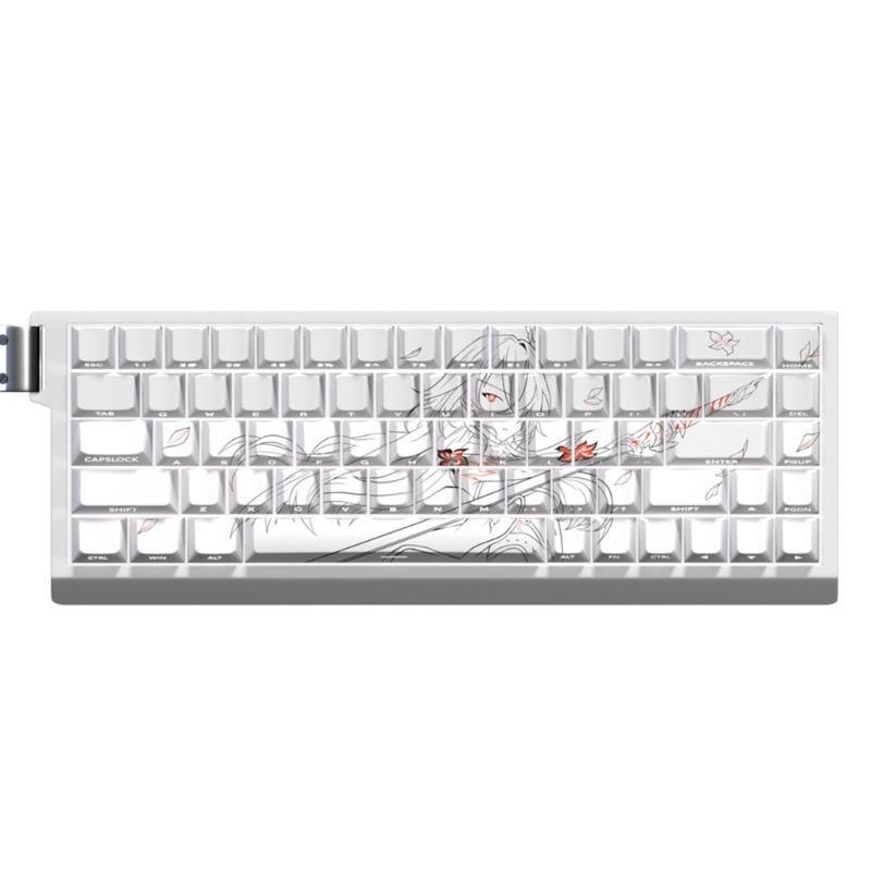 Anime Keycaps Cartoon 74 Keys PBT Keycap Mechanical Keyboards Caps for 61 67 68 Keyboards Gaming Accessories