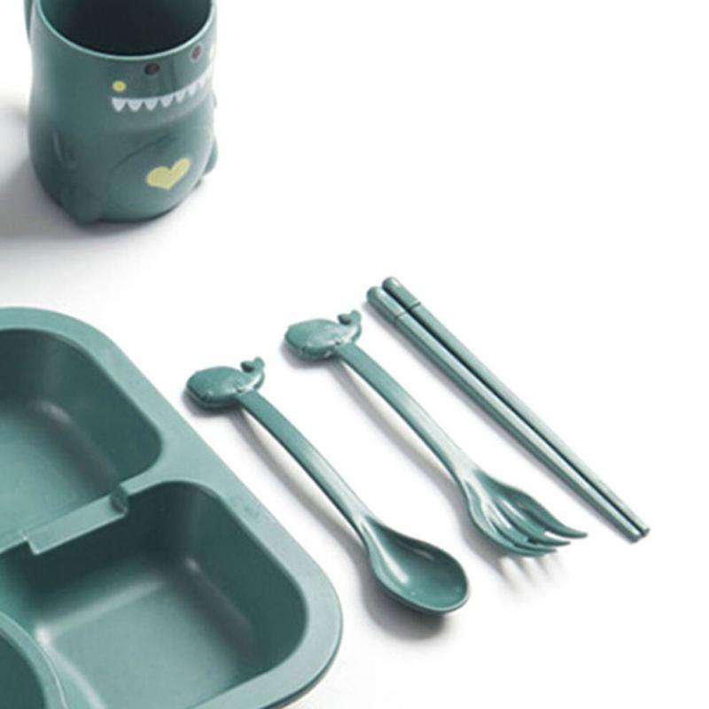 Baby Divided Dinner Plate Cartoon Dinosaur Baby