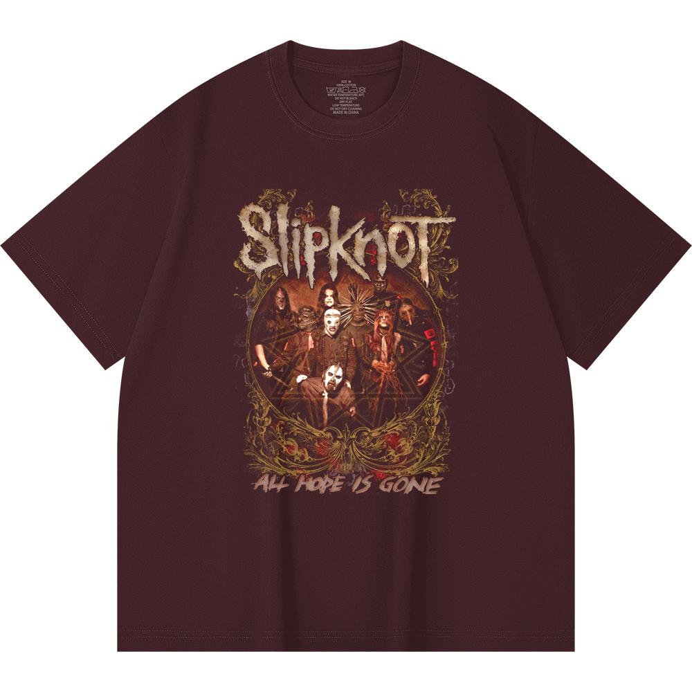 230 Gsm 100% Cotton Heavy Metal T-Shirt Rock Band Popular Music Print Unisex Heavy Cotton T Shirt