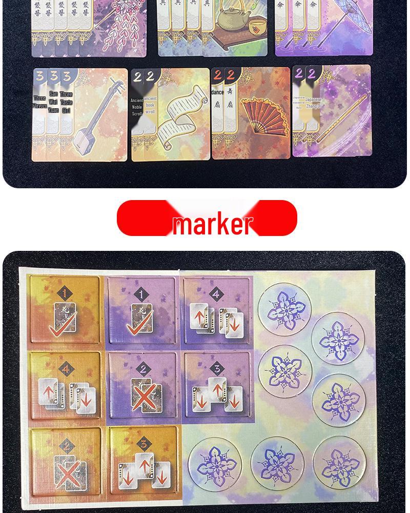 Hanamikoji: Between the Flowers New Edition - Bilingual Chinese/English 2-Player Card Game