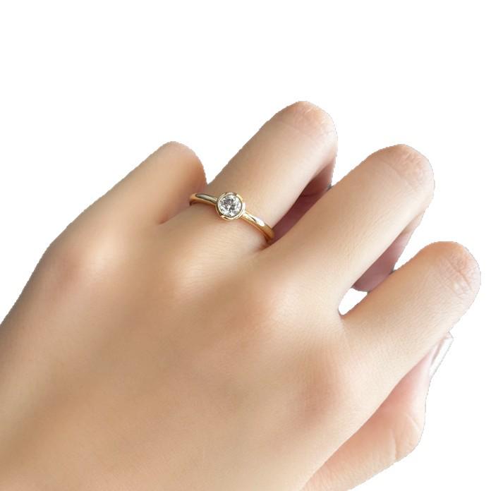 Goldener Funkelnder Damen-Diamant-Blasenring - Elegantes, Vielseitiges und Luxuriöses Schmuckstück.