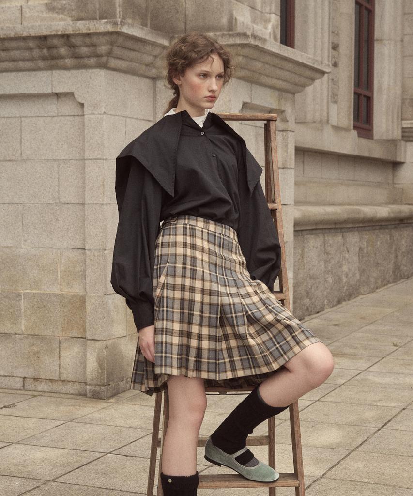 Lagpiswiwedeoweeo Rfh Classic Check Pleats Skirt - 3Color