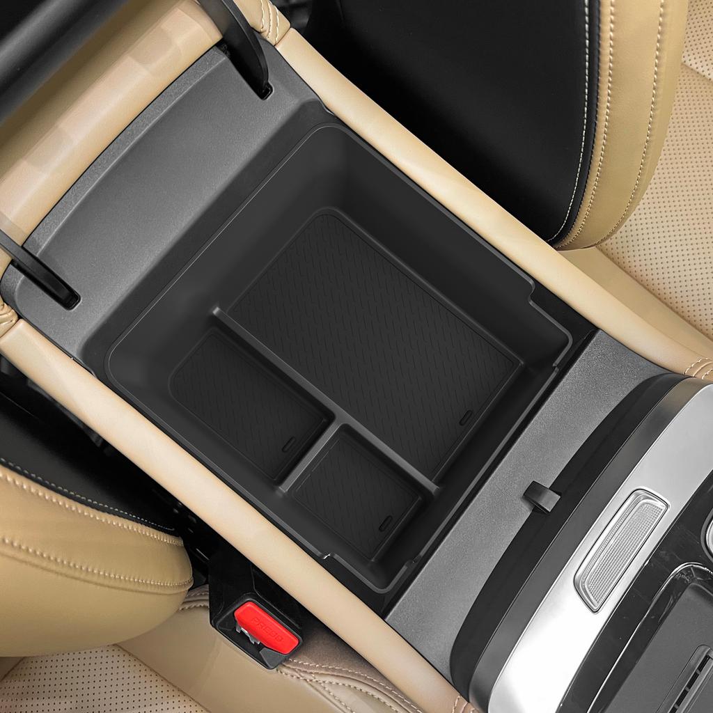 Für Geely Boyue L/Starray 2025 ABS Mittelkonsole Armlehne Aufbewahrungsbox Autoablage Organizer Aufräumen Innenraumzubehör Schwarz