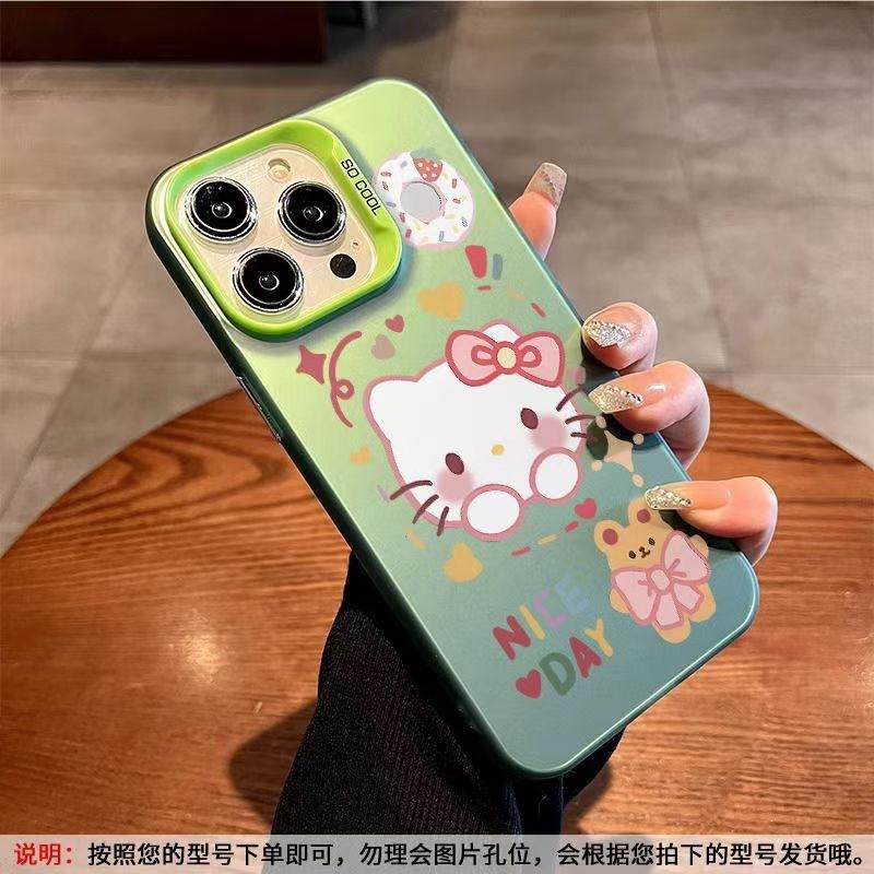 Kt Cat Is Suitable for 16pm/15promax Apple 14plus Mobile Phone Case 13/12 Soft 11 Simple 78p/xr