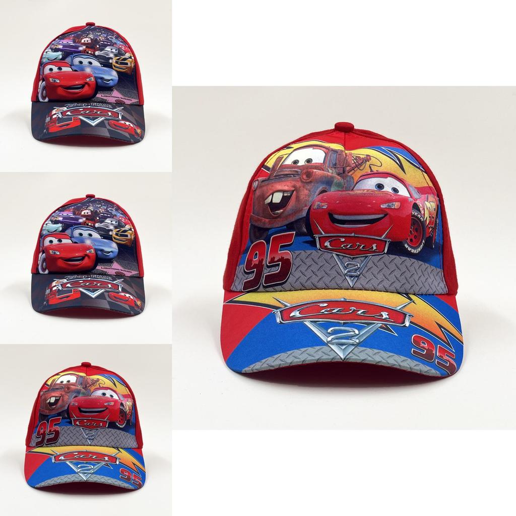 Childrens Cars Pattern Baseball Cap Cartoon Character Sunshade Breathable Hat For Kids