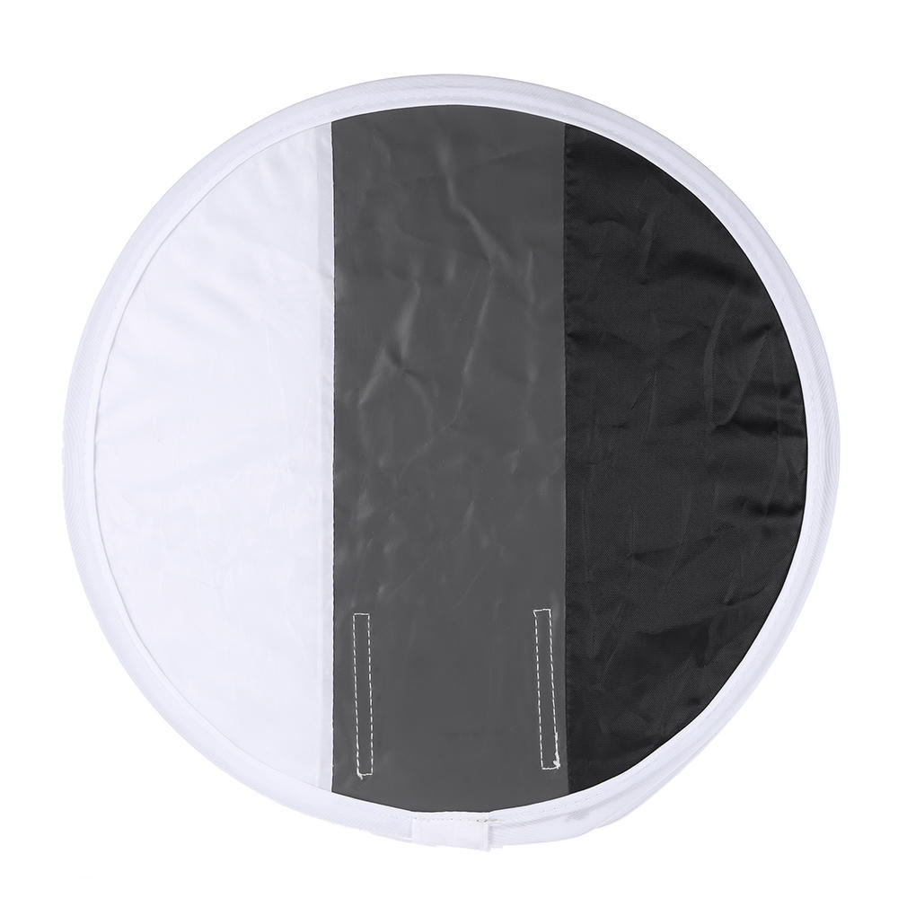 Multifunctional 12in 31cm Mini Portable Round On camera Flash Speedlite Diffuser Softbox with White Grey Black Color