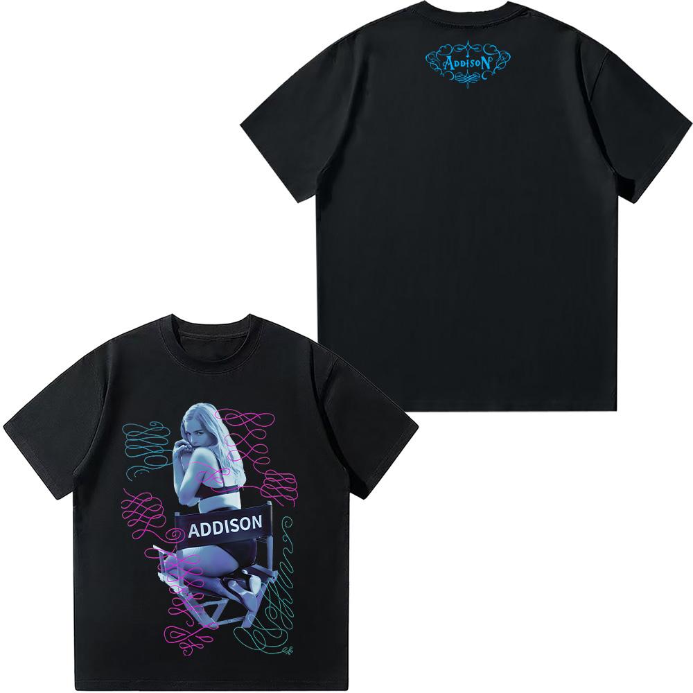 

Addison Tee Addison Rae 2025 New Fans Gifts T-shirts Vintage Harajuku High Quality Tops Cotton Clothing Summer Women Men T Shirt 4XL