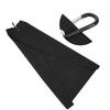 Golfing Towel Waffle Design Sporting Wipe Sweat Absorption Cleaning Pure Cotton Strap HookBlack