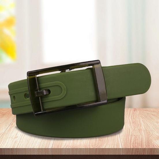 Waist Belt Adjustable Perfume Smell No Metal Prepunched Pin Buckle Everyday Wear Candy Color Women Men Silicone Waistband for Daily Life
