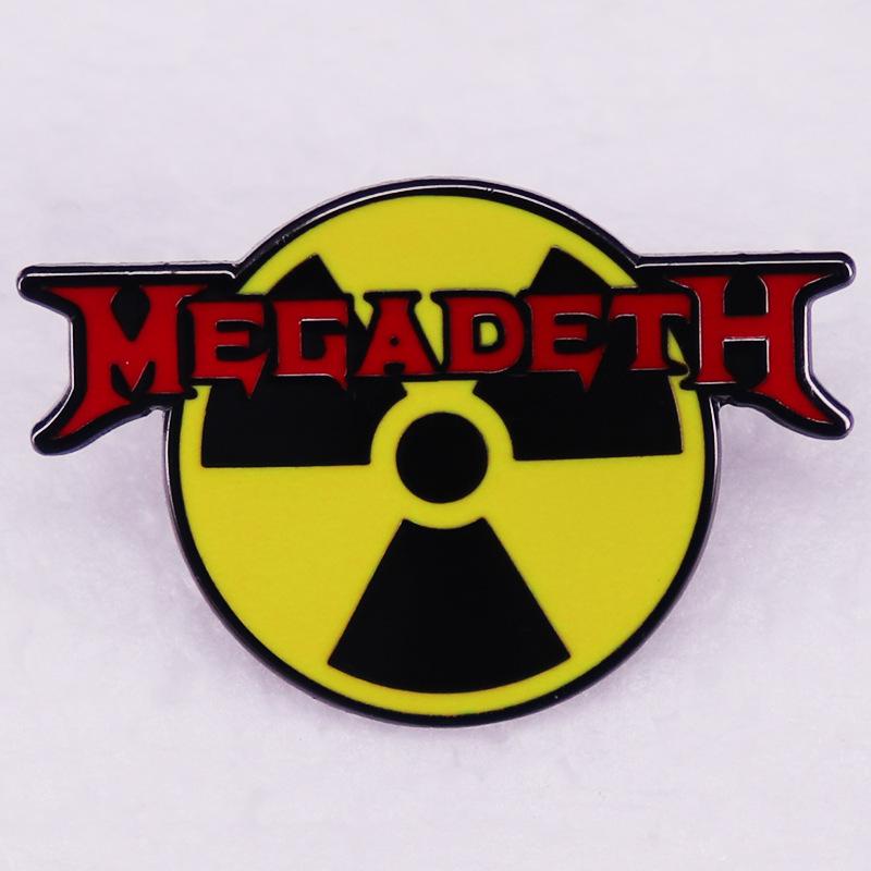 

Megadeth & Radioactive Symbol Enamel Pin - Heavy Metal Rock Music Badge Gift