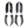 2Pcs Car Headlight Eyebrow Stickers Self Adhesive Taillamp Decoration Headlamp Eyebrow Cover for Auto Vehicle Automotive