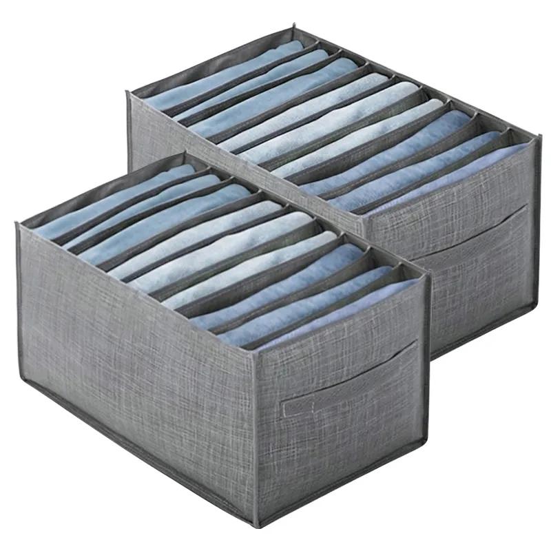 

Clothes Organizer Trousers Clothing Jeans Storage Box Wardrobe Closet Organization Underwear Bra Socks Compartment Box Cabinet