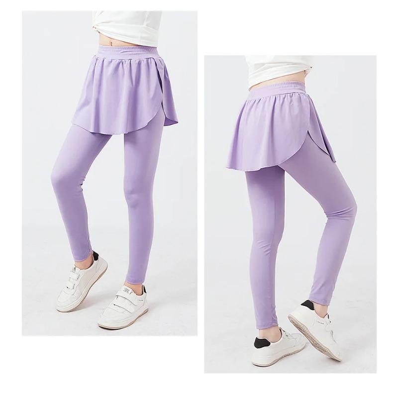 Panty's voor kinderen Sneldrogend Effen Anti-muggenbroek Meisjeslegging Casual Sport Culottes Tiener Kinderbroek 12 13 Jaar