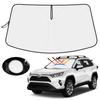 Lenkrad-Sonnenschutz Mozan Toyota RAV4 50 Serie Sonnenschutz für Windschutzscheibe RAV4 PHV MXAA50 AXAH50 Typ Auto Sonnenschutz UV-Schutz Sonnenschutz Sonne
