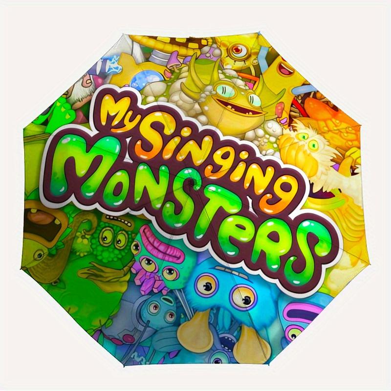 1pc My Singing Monsters Themed High-quality Umbrella,Automatic Opening and Closing Umbrella,Multi-functional Umbrella G0811181