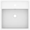 VidaXL Deluxe Square Washbasin with Overflow Countertop Washbasin Toilet Hand Basin Bathroom Cosmetic Room Home 146943